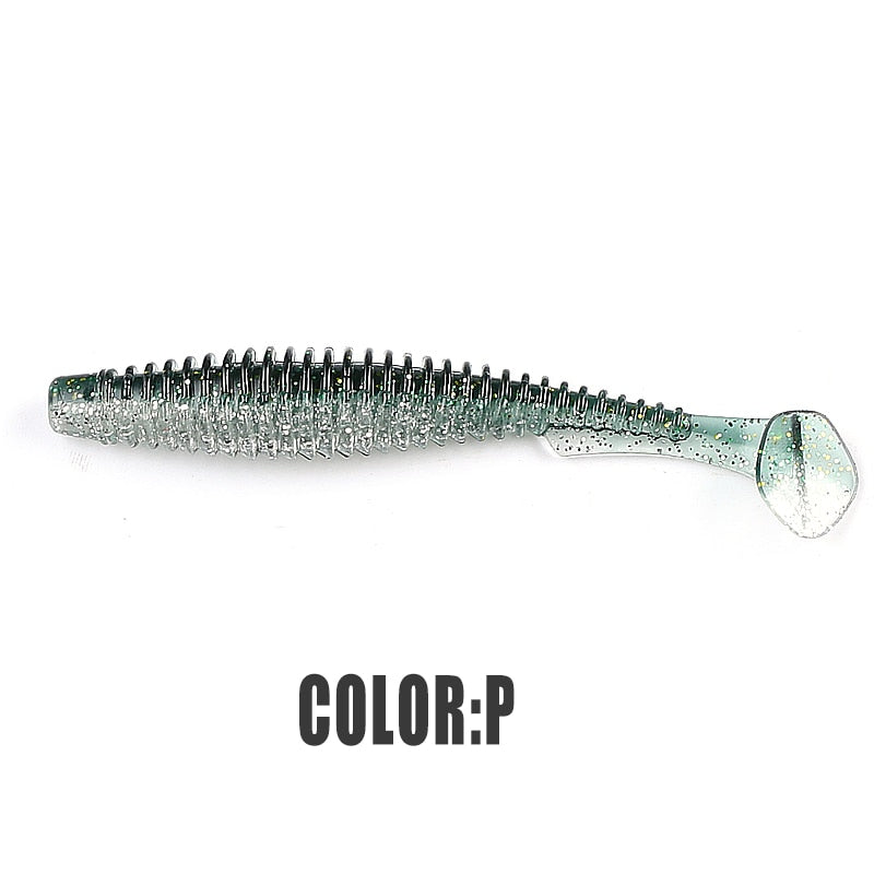 2022 supercontinent new t tail 51mm/76mm/101mm predator's soft lure, artificial lure for bass fishing With salt add fishy smel