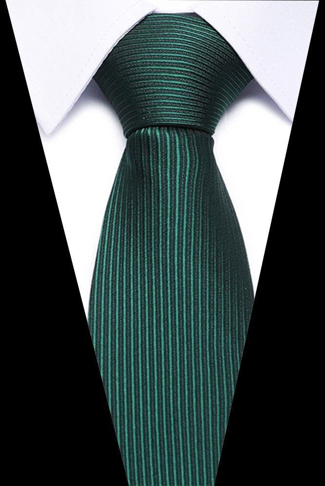 Luxury Wedding Ties 7.5cm Men&#39;s Classic Tie Silk Jacquard Woven Tie Set Business Necktie Accessories Men Necktie