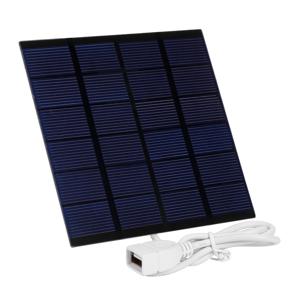 USB Solar Panel Study Silicon Battery Charger Outdoor Travel USB Polysilicon DIY Solar Panel for Light Mobile Phone Battery