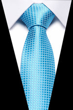 Luxury Wedding Ties 7.5cm Men&#39;s Classic Tie Silk Jacquard Woven Tie Set Business Necktie Accessories Men Necktie
