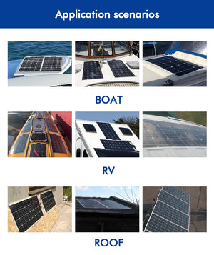 Flexible Solar Panel 100w 200w 300w 400w 500w 600w 1000w for RV Boat Car Home 12V 24V Battery Charger