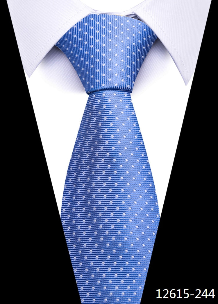 High Quality Nice Handmade  Silk Neck Tie Men Solid Sky Blue Clothing accessories Male Gravatas Fit Wedding Formal Workplace
