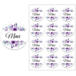 Merci Stickers Labels for Parties Wedding Small Business Stickers Packaging Seal Labels Thank You Stickers Baking Gift Bag