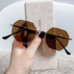 Trend Square Sunglasses Luxury Brand Sun Glasses Women Men Fashion Small Frame Polygon Sun Mirror Gradient Men&#39;s Gafas De Sol UV
