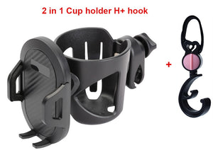 Baby Stroller Accessories Cup Holder universal child tricycle pram Water Bottle mobile phone holder Milk wheelchair buggy 2 in 1