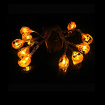 150cm 10LED Halloween LED String Lights Portable Pumpkin Ghost Skeletons Lights for Home Bar Halloween Party Decor Supplies 2022