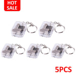 Kids 18 Tones DIY Music Box Movement Keychain Toys Baby Handy Crank Musical Instrument Toy for Baby Birthday Gifts