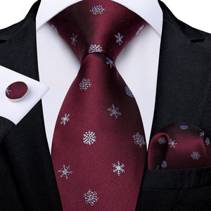 New Design Wedding Men Tie Red  Solid Striped Paisley Neckties For Men Business Dropshipping DiBanGu Hanky Cufflinks Tie Set