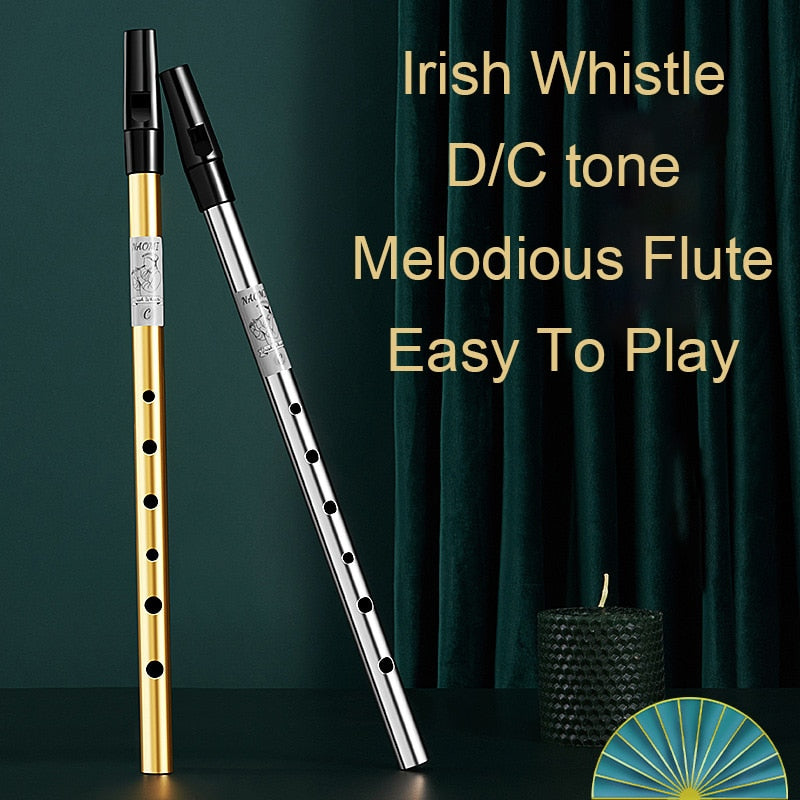Irish Whistle Flute C/ D Key Bamboo Flute Professional Woodwind Musical Instruments Chinese Traditional Musical Instruments