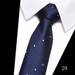 160 Colors Fashion Dropshipping Silk Necktie Wedding Accessories Dot Blue Man Fit Workplace Tie Men Necktie Gravatas