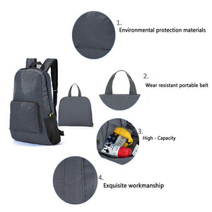 Foldable Backpack Camping Ultralight Folding Travel Bag Hiking Backpack Gold Letter Series Outdoor Sports Rucksack for Men Women