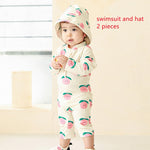 2022 Children&#39;s One Piece Swimsuit Sunscreen Quick-Dry Baby Surfing Suit for Boys Girls Swimwear Toddler Bathing Suit