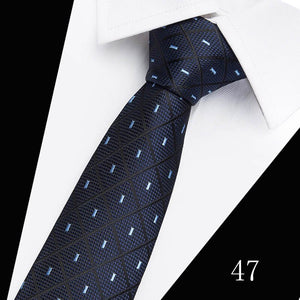 160 Colors Fashion Dropshipping Silk Necktie Wedding Accessories Dot Blue Man Fit Workplace Tie Men Necktie Gravatas