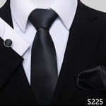 Fashion Brand Nice Handmade Silk Tie Handkerchief Cufflink Set For Men Necktie Orange Paisley Shirt Accessories lover&#39;s day