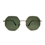 Polygon Metal Sunglasses Vintage Frame For Women Sunglasses Men Luxury Brand Design Sun Glasses Women Mirror Gafas De Sol Uv400