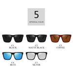 Retro Square Polarzied Men&#39;s Sunglasses For Driving High Quality UV400 Oversized Sunglass Male Fashionable Wide Leg Sun Glasses