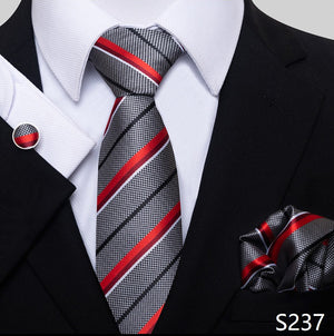 Fashion Brand Nice Handmade Silk Tie Handkerchief Cufflink Set For Men Necktie Orange Paisley Shirt Accessories lover&#39;s day
