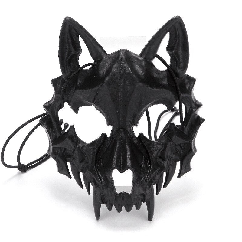 Halloween Carnival Party Mask Anime Dragon God Skeleton Half Face Masks Bone Skull Animals Mask Cosplay Dance Prom Costume Props