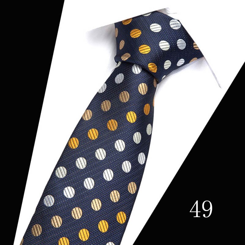 160 Colors Fashion Dropshipping Silk Necktie Wedding Accessories Dot Blue Man Fit Workplace Tie Men Necktie Gravatas