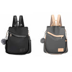 D0LF Women Backpack Purse Nylon Anti-theft Rucksack Lightweight Shoulder Bag Convertible Ladies Fashion Casual Daypack
