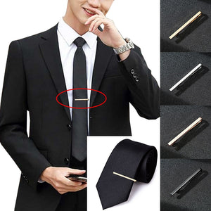 Tie Clips Men&#39;s Metal Necktie Dress Shirts Tie Pin For Wedding Ceremony Bar Gold Tie Clasp Man Practical Necktie Accessories