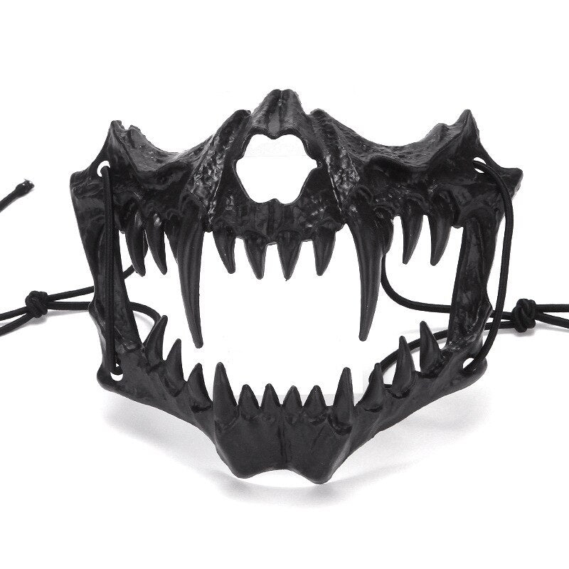 Halloween Carnival Party Mask Anime Dragon God Skeleton Half Face Masks Bone Skull Animals Mask Cosplay Dance Prom Costume Props