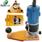 Circle Cutting Jig Electric Trimming Machine Wood Router Milling Circle Slotting Trimming Machine Woodworking Tools Work Bench