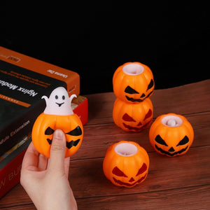 Pumpkin Ghost Decompression Toy Thermoplastic Rubber Squeeze Bouncy Ball Kids Toys Halloween Party Decorations DIY Home Supplies