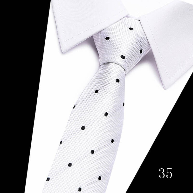 160 Colors Fashion Dropshipping Silk Necktie Wedding Accessories Dot Blue Man Fit Workplace Tie Men Necktie Gravatas