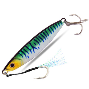 Metal Fishing Lure 10g 15g 20g Shore Cast Hook Swimbait Spoon Jig Artificial Bait Laser Cover Pike Trout Pesca Spinning Tackle