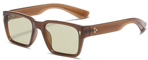 RBROVO 2022 Male Vintage Sunglasses Men Small Rectangle Glasses Men/Women Brand Designer Eyewear Black Gafas De Sol Hombre UV400