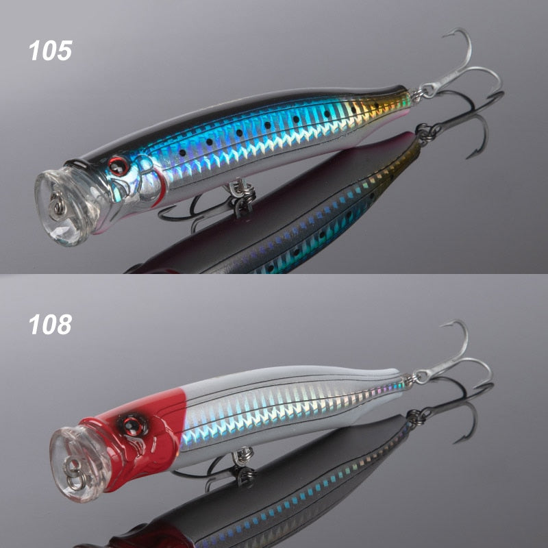 Noeby Feed Popper Spinning Fishing Lure Topwater 100mm20g 120mm29g 150mm55g  Artificial Hard Bait for Pike Tuna Fishing Lures