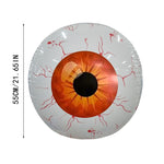 Halloween Inflatable Eyeball Decor Remote Control 55*55 cm Led Luminous Eyeball Halloween Theme Eyeballs Outdoor Party Decor