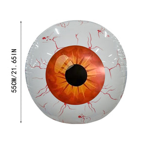 Halloween Inflatable Eyeball Decor Remote Control 55*55 cm Led Luminous Eyeball Halloween Theme Eyeballs Outdoor Party Decor