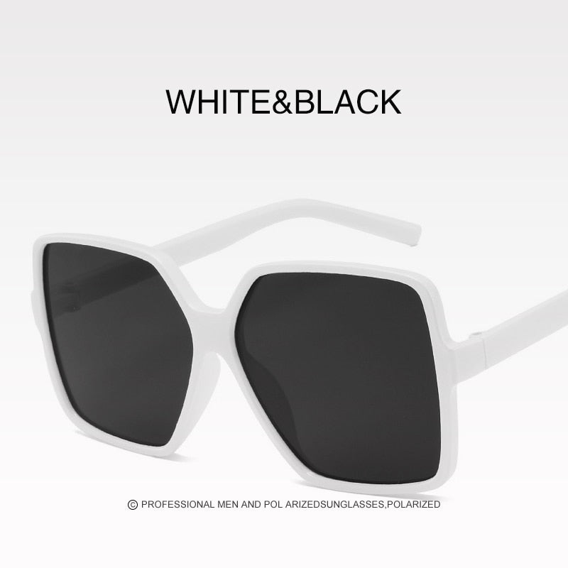 Sunglasses Women 2022 UV400 Street Shooting Decorative Sunglasses Retro Gradient Color Big Frame Glasses