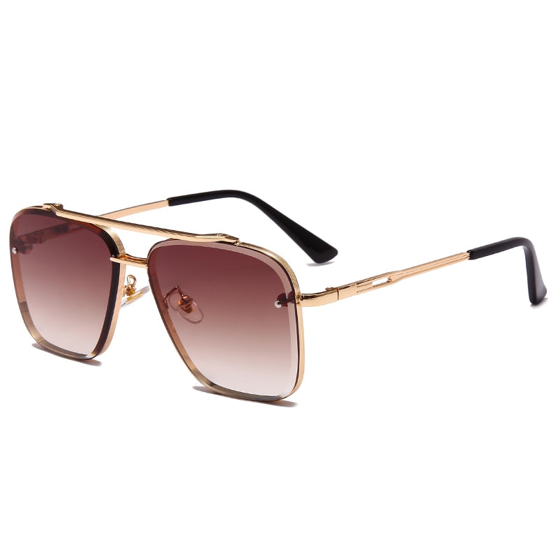 New Fashion Classic Square Sunglasses Cool Men Vintage Brand Design Metal Sun Glasses Women Shades UV400 Oculos De Sol