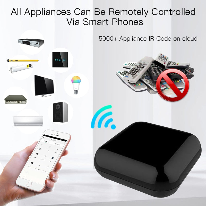 2021 New WiFi RF IR Universal Remote Controller RF Appliances Appliances Tuya Smart Life App Voice Control via Alexa Google Home