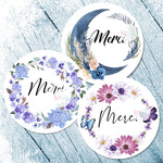 Merci Stickers Labels for Parties Wedding Small Business Stickers Packaging Seal Labels Thank You Stickers Baking Gift Bag