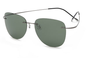100% Titanium Polarized sunglasses Polaroid super Light Brand Designer Rimless Polaroid Gafas Men Sun glasses eyewear