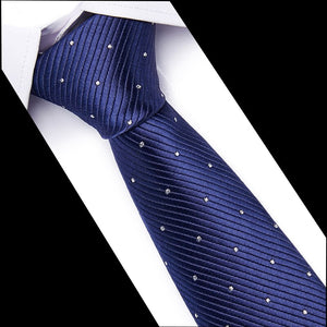160 Colors Fashion Dropshipping Silk Necktie Wedding Accessories Dot Blue Man Fit Workplace Tie Men Necktie Gravatas