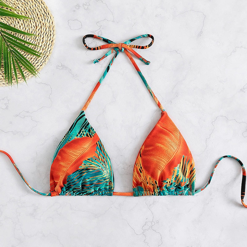 2023 Sexy Bikinis And Cover Set Women Swimsuit Printed Swimwear High Waist Summer Strappy Bathing Suit Beach Wear Biquini Female