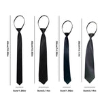 5/8cm Ties Slim Girls Neck Tie Zipper Necktie For Men Women Tie For Boys Girls Suits Gravatas Rubber Pre-tied Tie