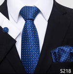 Fashion Brand Nice Handmade Silk Tie Handkerchief Cufflink Set For Men Necktie Orange Paisley Shirt Accessories lover&#39;s day