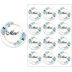 Merci Stickers Labels for Parties Wedding Small Business Stickers Packaging Seal Labels Thank You Stickers Baking Gift Bag