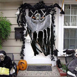 Halloween Hanging Skull Ghost Haunted House Decoration Horror Props Halloween Party Pendant Indoor Outdoor Home Door Bar Decor