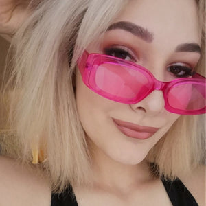 2022 Small Rectangle Sunglasses Women Oval Vintage Brand Designer Square Sun Glasses UV400 Shade Anti-glare Retro Female Eyewear