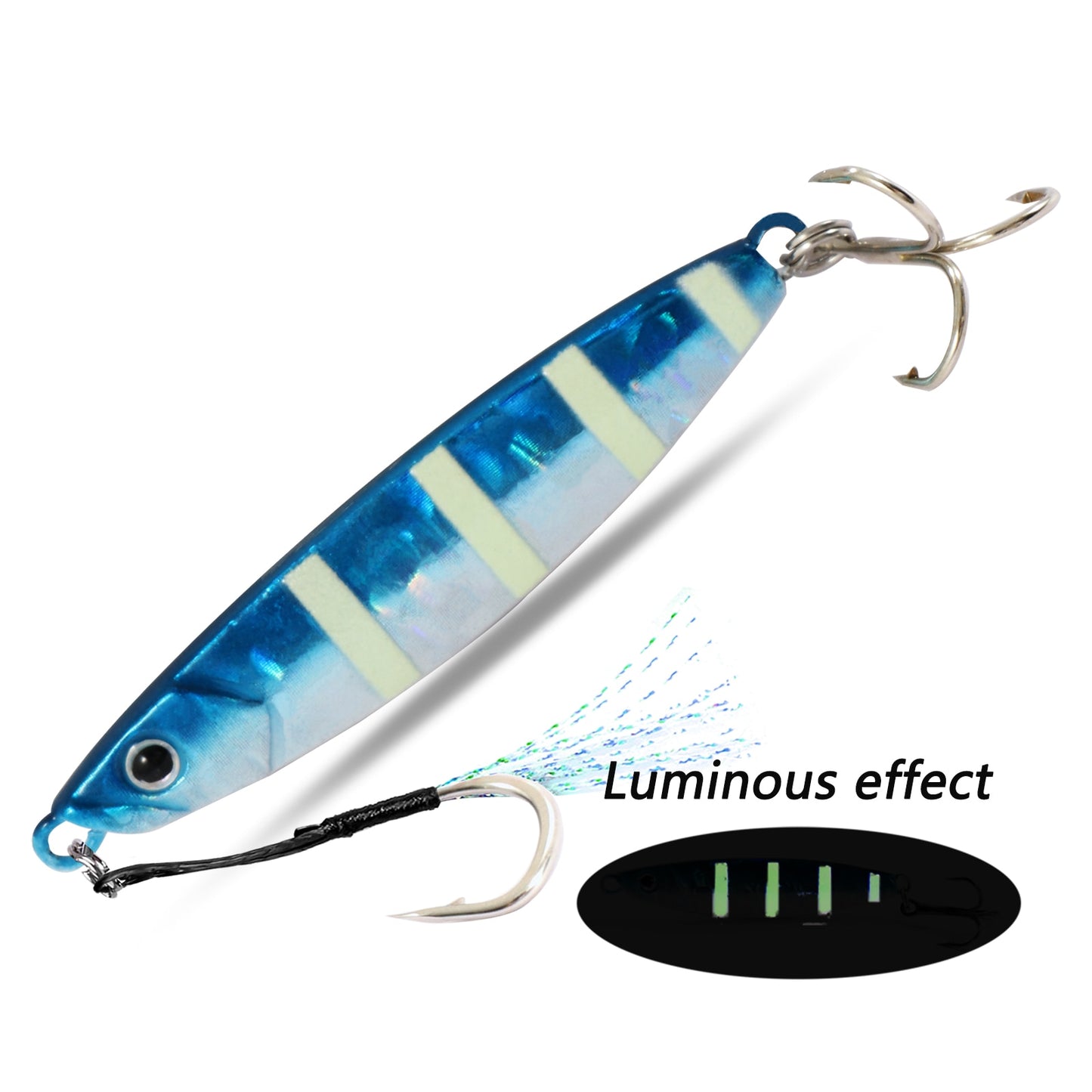 Metal Fishing Lure 10g 15g 20g Shore Cast Hook Swimbait Spoon Jig Artificial Bait Laser Cover Pike Trout Pesca Spinning Tackle