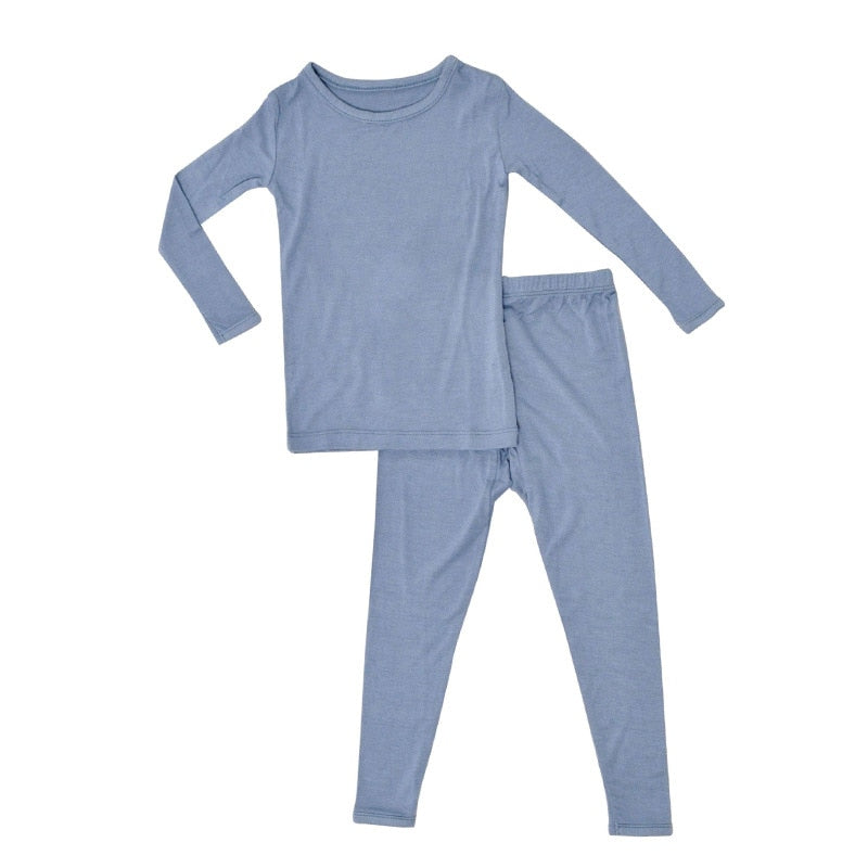 Bamboo Fiber Toddler Pajama Set Breathable Kid Baby Boy Girl Clothes Long-Sleeve Baby Clothing Set Sleepwear for Children Girls