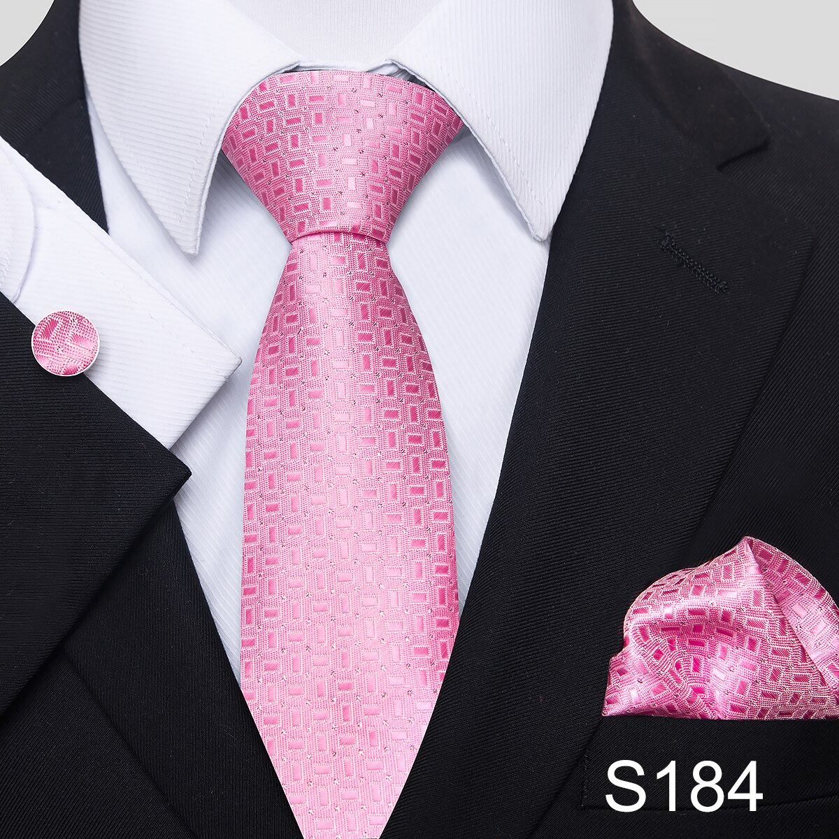 7.5 cm Great Quality Birthday Gift Tie Hanky Cufflink Set Necktie For Men Formal Clothing Purple hombre Gift for Boyfriend