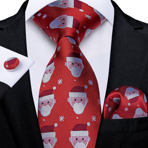 New Design Wedding Men Tie Red  Solid Striped Paisley Neckties For Men Business Dropshipping DiBanGu Hanky Cufflinks Tie Set